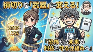 【FXの損切りルール】感情を排除して機械的に資金を守る仕組み化3ステップ 