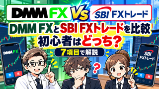 【DMM FXとSBI FXトレードを比較】初心者はどっち？7項目で解説 