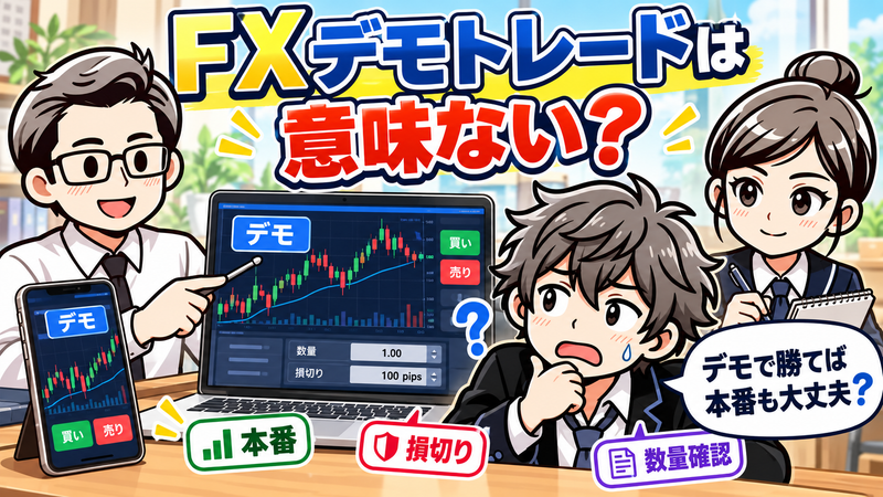 【FXデモトレードは意味ない？】本番との違いとサラリーマン向け練習法 
