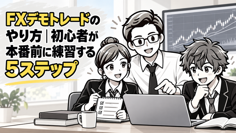 【FXデモトレードの取組み方法】初心者が本番前に練習する5ステップ 