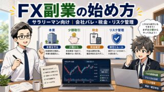 【サラリーマンのFX副業】メリットと注意点、初心者向けの始め方を8ステップ解説 