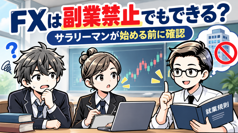【FXは副業禁止でもできる？】サラリーマンが始める前に確認すべき注意点 