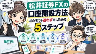 【松井証券FXの口座開設方法】初心者でも迷わず申し込める5ステップ 