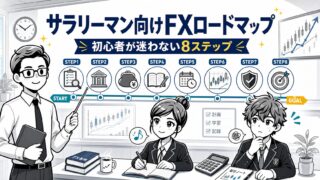 【サラリーマン向けFXロードマップ】FX初心者が始め方から取引まで迷わない8ステップ 