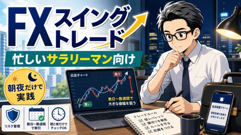 【FXスイングトレードはサラリーマン向き？】始め方のコツと注意点を解説 