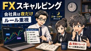 【サラリーマンのFXスキャルピング入門】仕事後に実践できる始め方と注意点を解説 