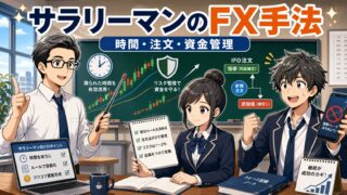 【サラリーマンに合うFXトレード手法は？】仕事中に放置できる注文設計と資金管理 