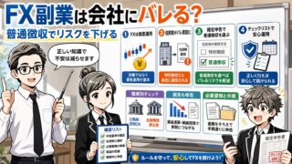 【FX副業を続ける方法】住民税と確定申告で会社バレを防ぐ完全対策を徹底解説 